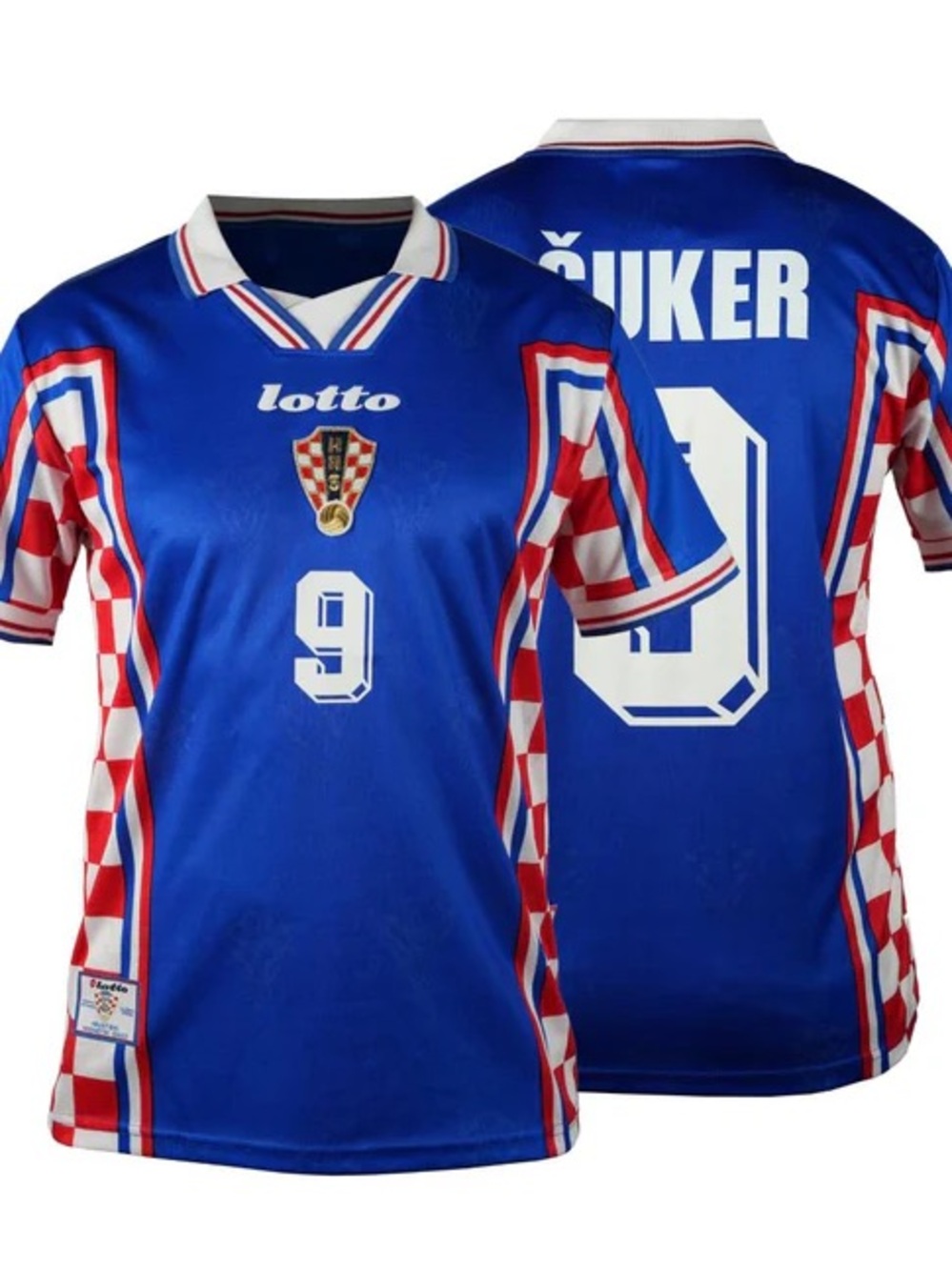Davor Šuker 1998 Team Croatia Soccer Lotto Jersey | Large | New with Tags (NWT)